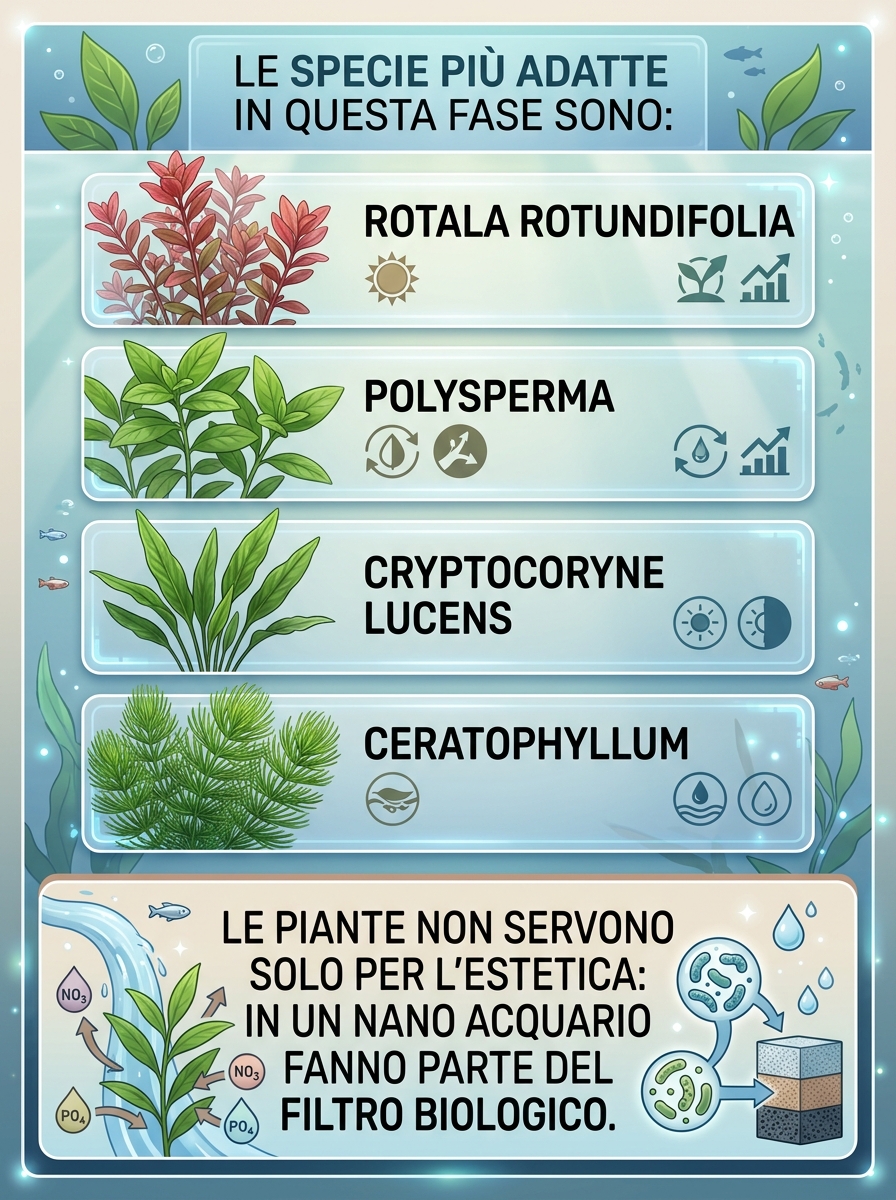 Piante acquario nano crescita rapida