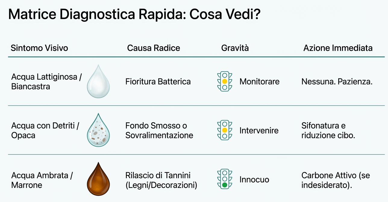 rimedio acqua sporca e torbida