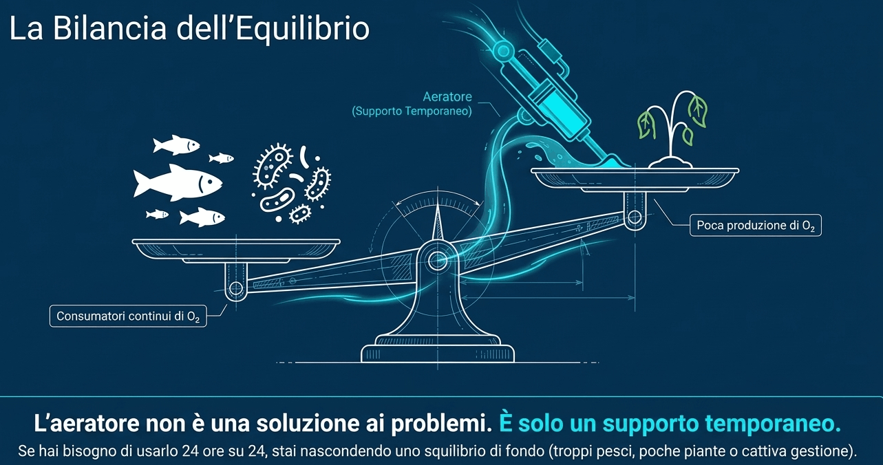 tenere aereatore sempre acceso?