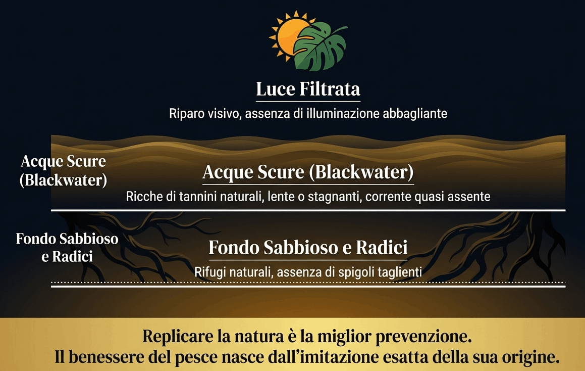 qual'è l'ambiente del discus in natura?