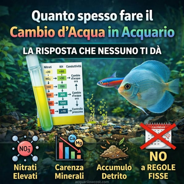 Ogni quanto fare i cambi d'acqua?