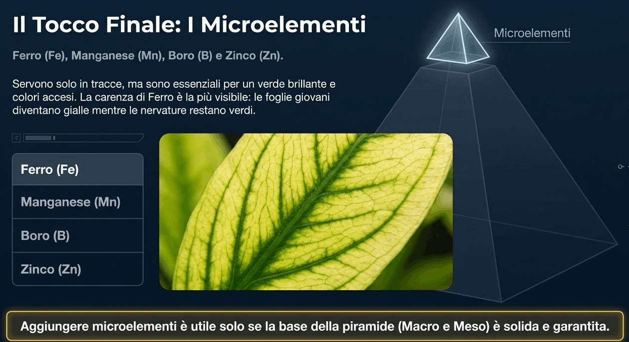 alla fine i microelementi