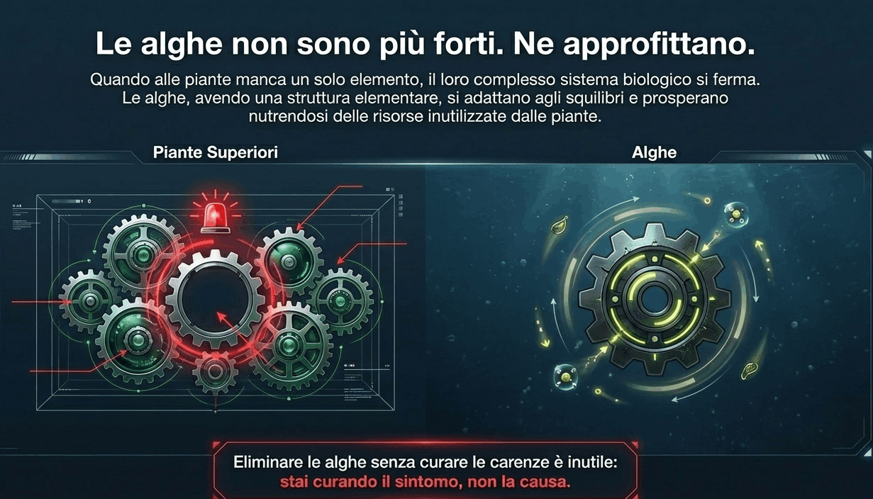 perchè si formano le alghe