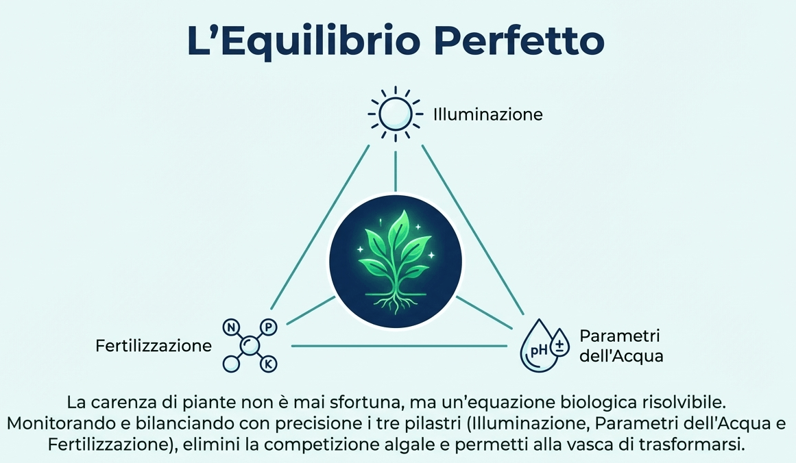 carenza piante acquario