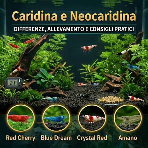 Allevare caridine e neocaridine