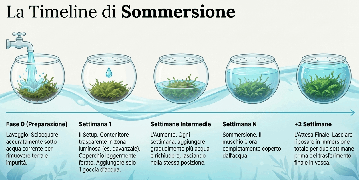 tempi adattamento muschio