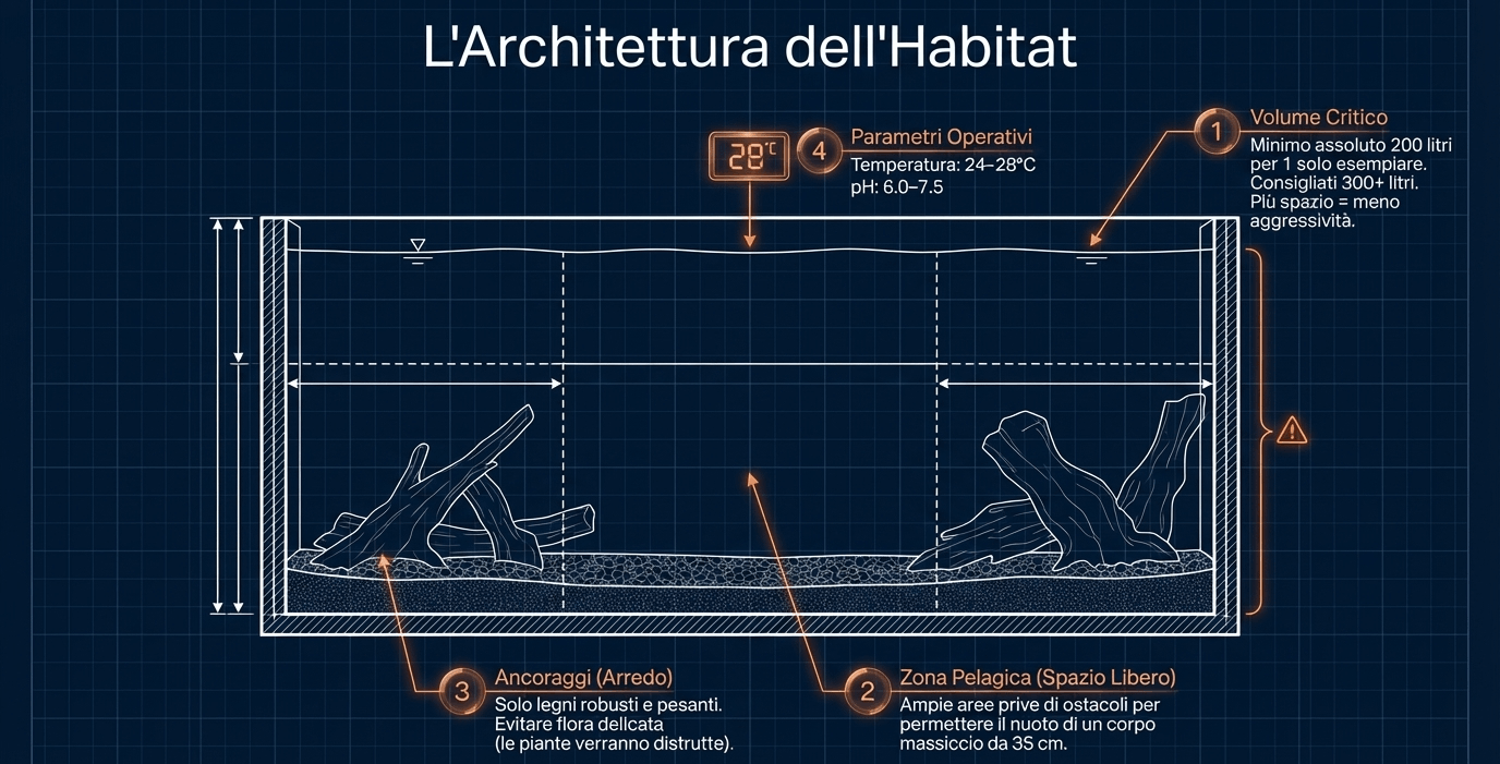 Qual'è l'acquario ideale per l'oscar?