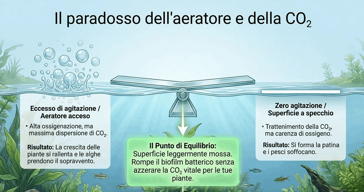aereatore e patina superficiale