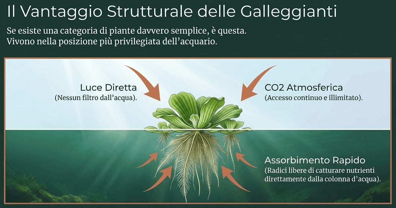 piante galleggianti