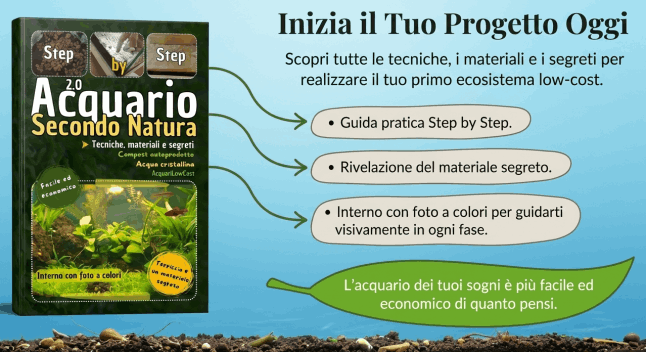 Acquario naturale con terriccio