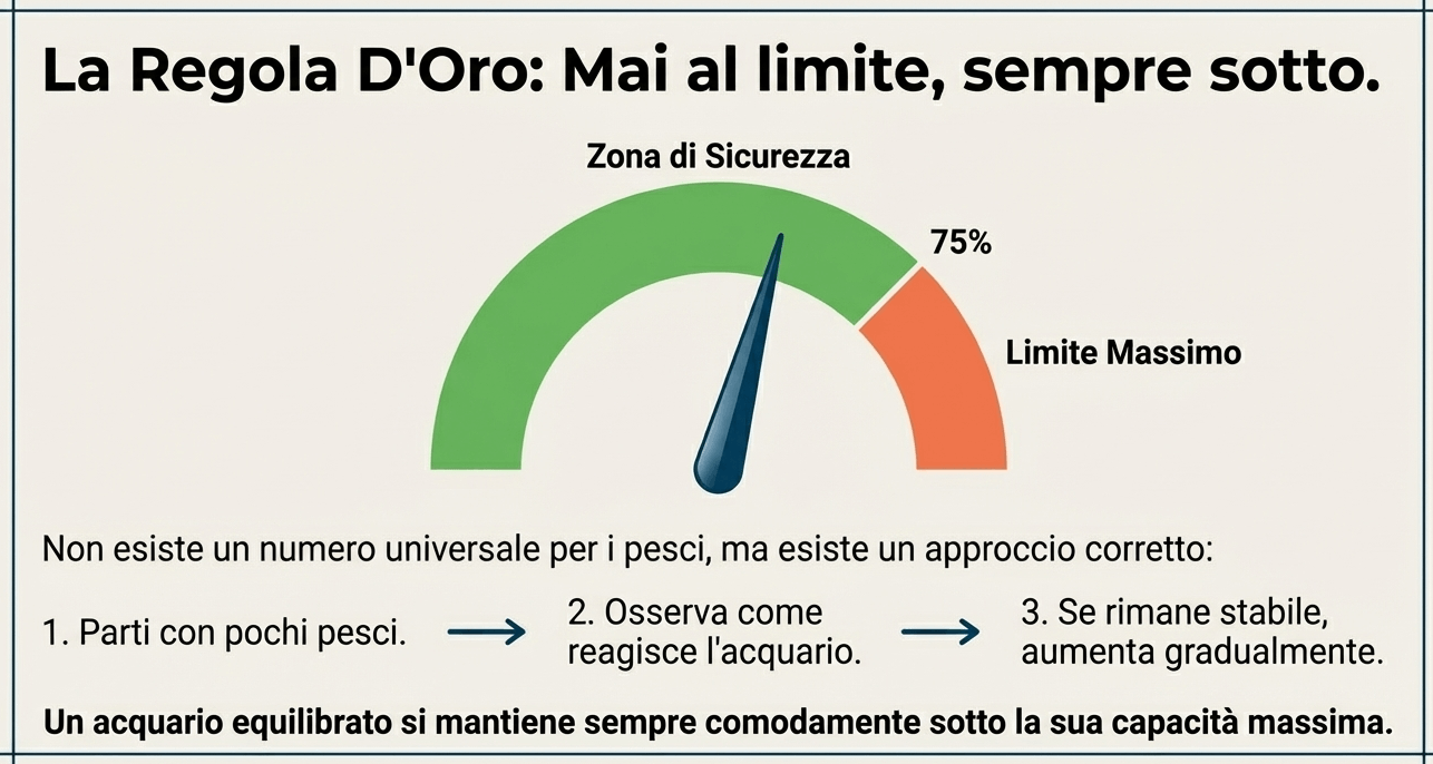 quanti pesci inserire in acquario