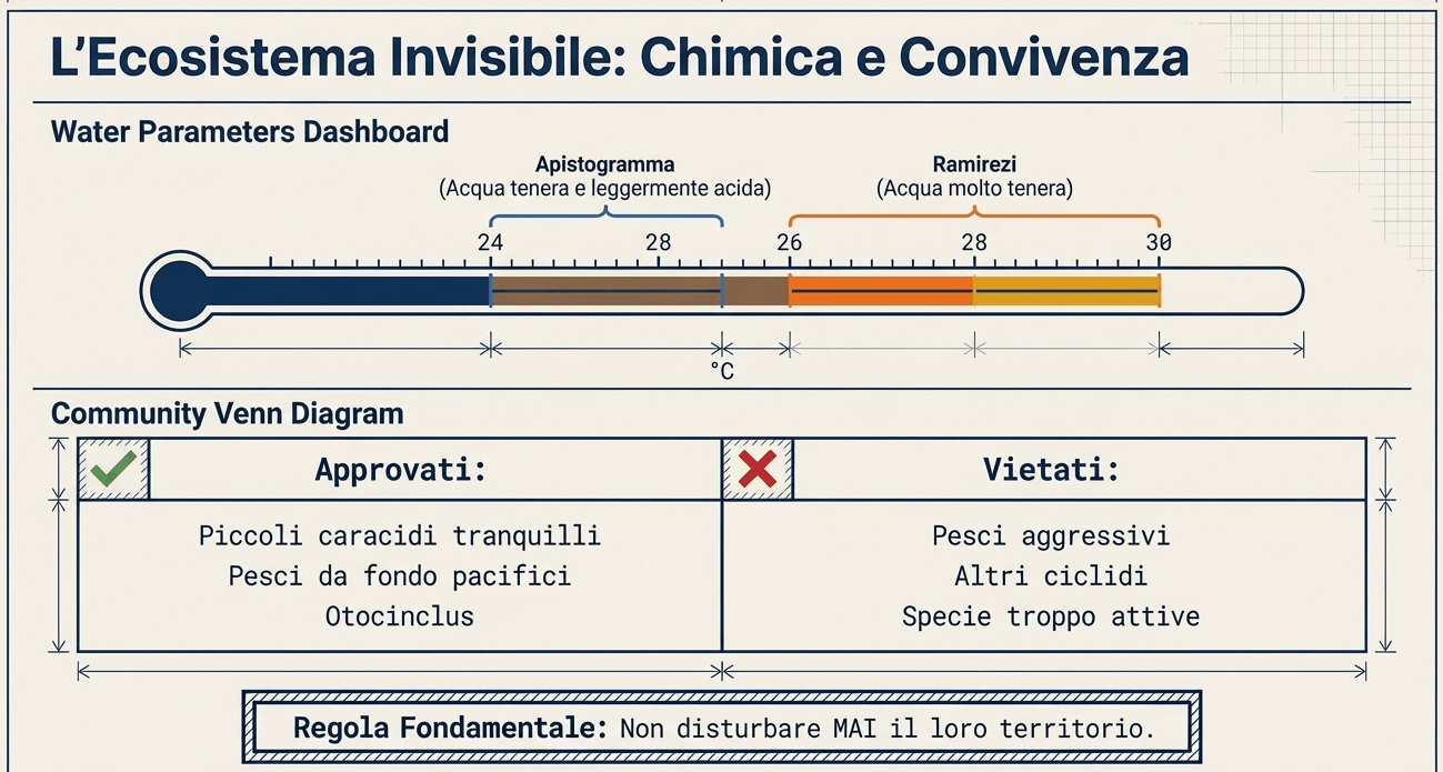 convivenza ciclidi nani