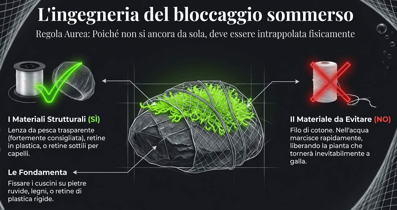 come fissare le pianta