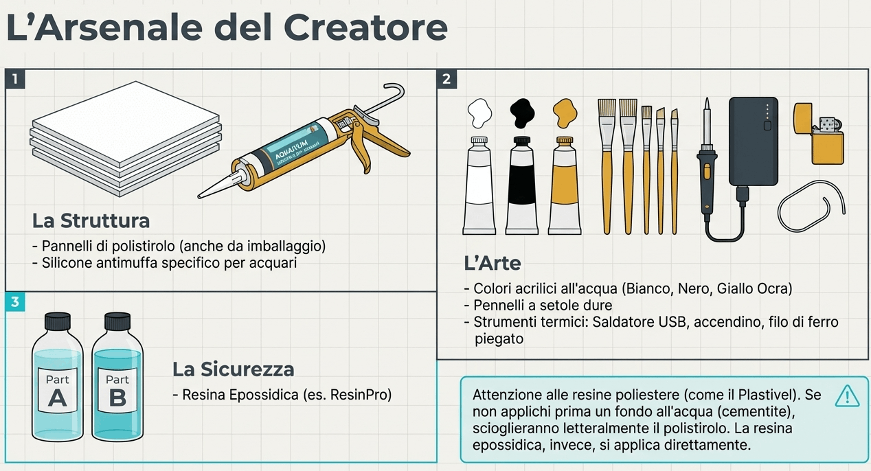 attrezzi utili per sfondo 3d