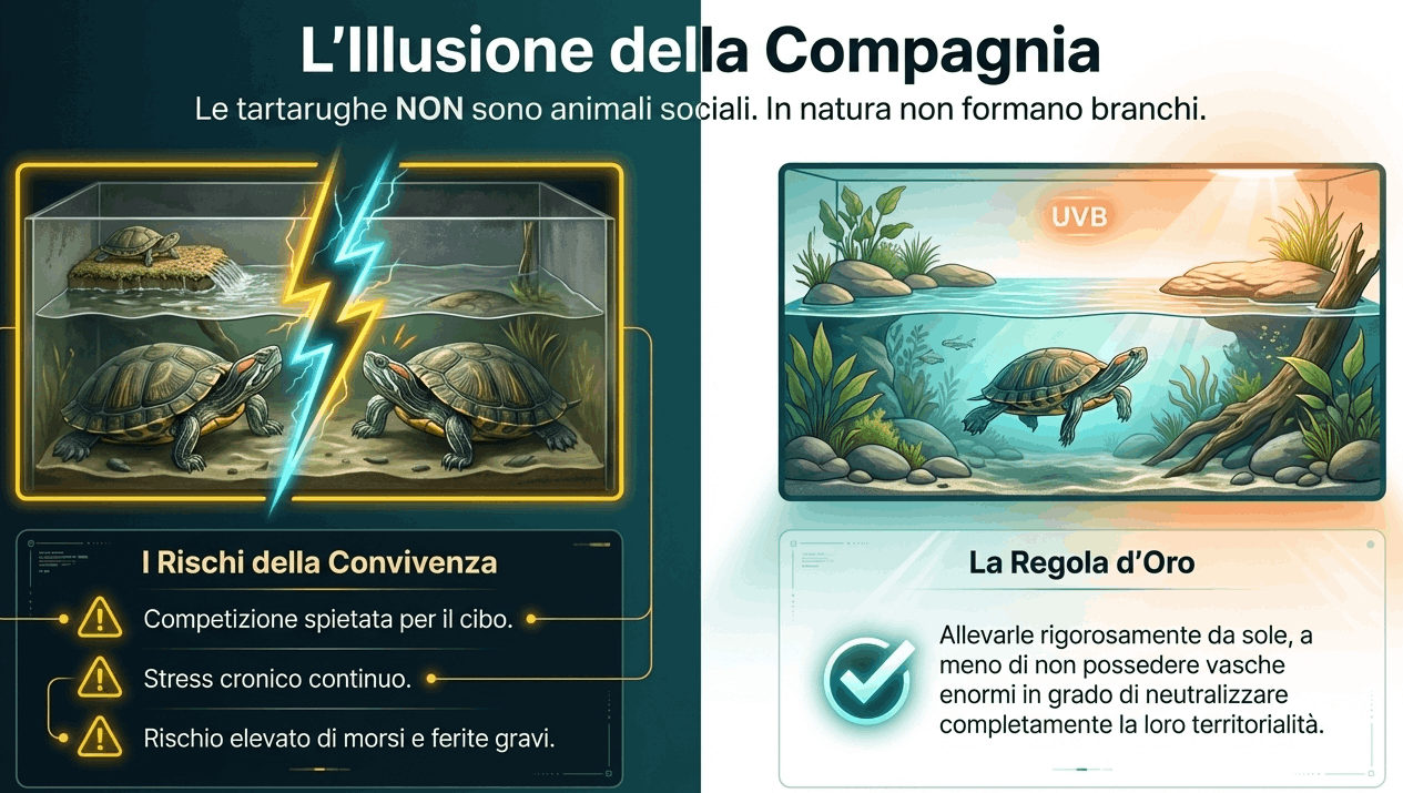 convivenza tartarughe acquatiche