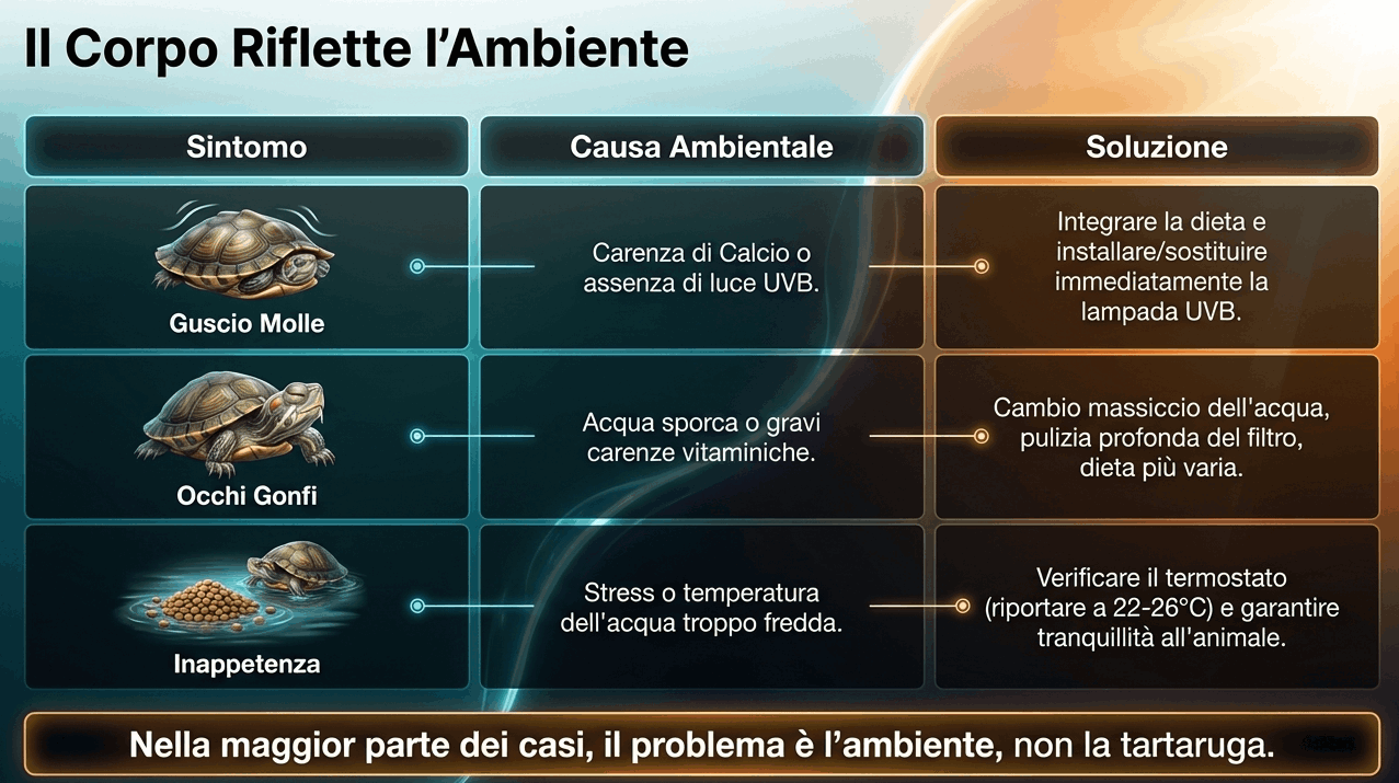 problemi comuni tartarughine