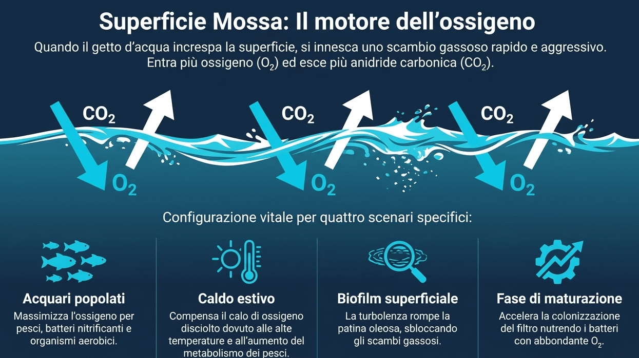 Uscita del filtro in superficie